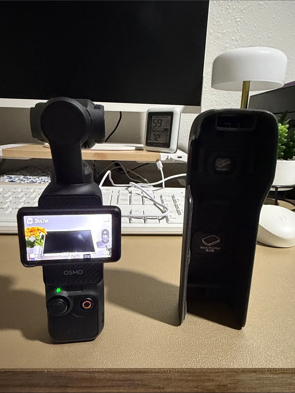 DJI Osmo Pocket 3 creator pack Accessory Kit with Wind Muff and Case - Black